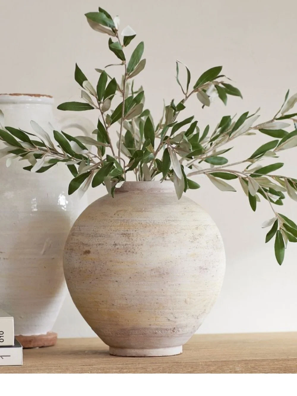 Pottery Barn Faux Olive Branch Bundle NWT